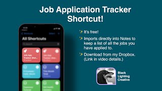 Freebie! Job Application Tracker Shortcut screenshot 4