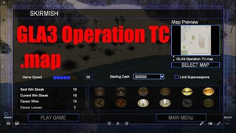 C & C Generals Zero Hour Mission Maps GLA3 Operation TC  map