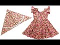 Unveiling a Trendy Technique for Making Umbrella Cut Baby Frock Cutting and Stitching