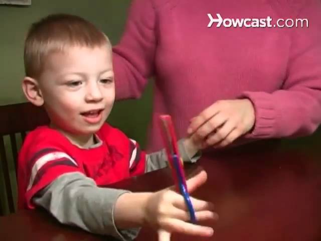 Teach a Child How to Tie Shoes Using Their Left Hand Instruction Card Plus  Two Blue Left-Handed Scissors for Kids - Blue