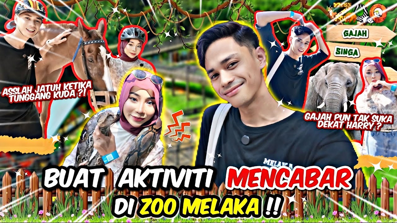 ASSLAH CABAR HARRY CIUM ULAR !! AKHIRNYA HARRY DAH JADI BERANI !! WELCOME TO ZOO MELAKA ASSRY !!