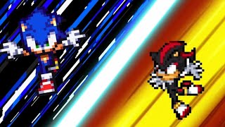 [AT 2] Sonic Vs Shadow [Sprite animation] my part for the collab
