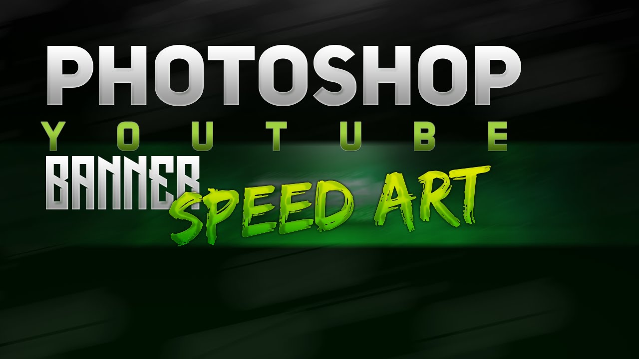 Photoshop Clean 2D Banner Speed Art