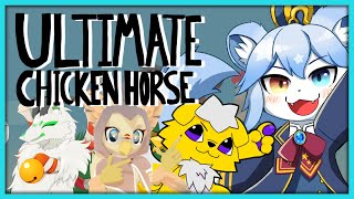 【UltimateChickenHorse】アルティメット動物バトル障害物競走！！！！！ w/妖狐竜カミ 茜空ニコ もっつぃ～ネメア/Vtuber】