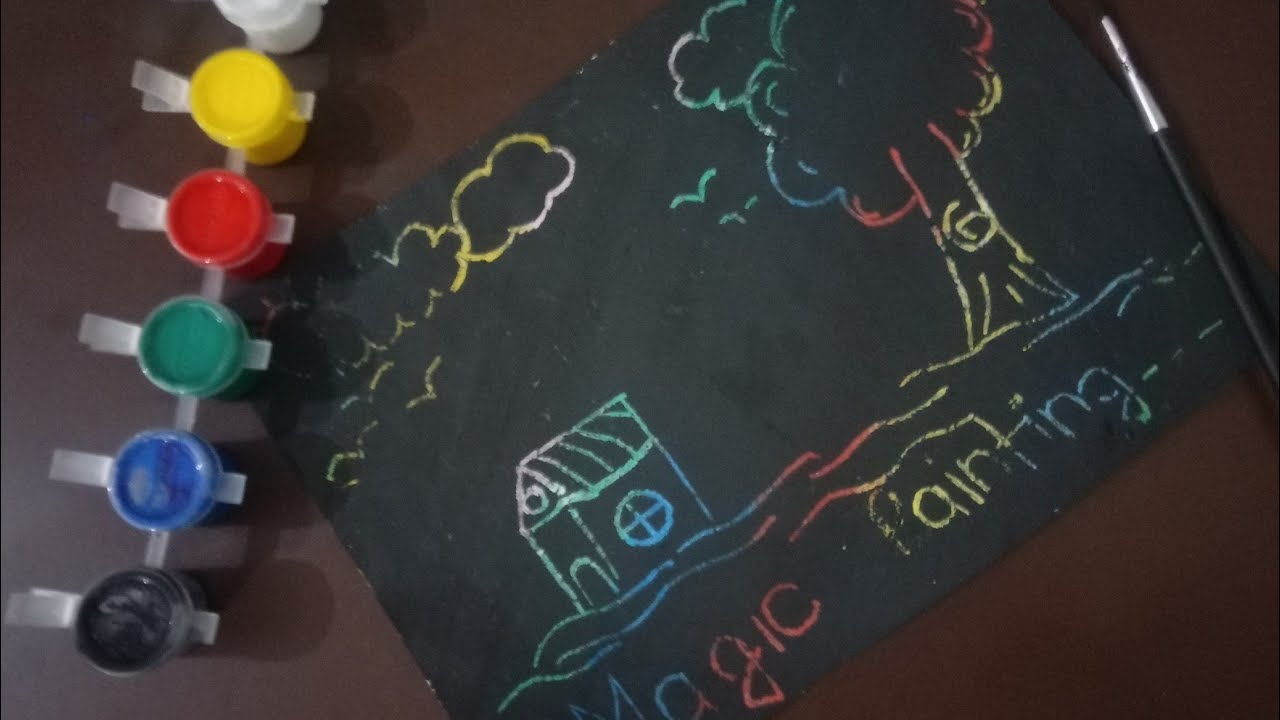 How To Draw Magic R draw a magic painting - very easy to draw - YouTube
