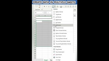 Create data in multiple sheets #excel #shorts #ytshorts #viralshorts #youtubeshorts #tricks #tips