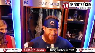 Craig Kimbrel save Chicago Cubs debut 9-7 Atlanta Braves