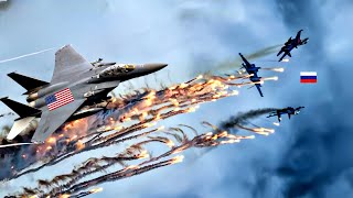 13 minutes ago! The world was shocked, US F-15 pilots shot down 3 of Russia's strongest fighter jets