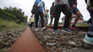 Ruta por la antigua vía del tren entre Arcade y Figueirido