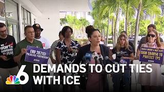 Activists demand the city of Miami to cut ties with ICE