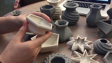 3D Printed Bowls and Vases with Beetle Blocks