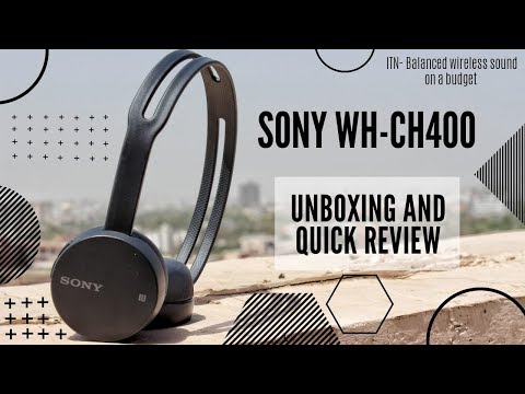 Sony WH-CH400 | Unboxing & Quick Review | Bluetooth Headphones |