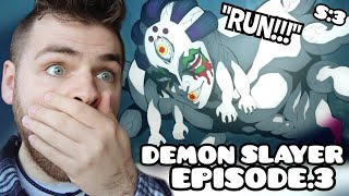 MONSTERS AT YOUR DOOR!!! | DEMON SLAYER - EPISODE 3 | SEASON 3 | New Anime Fan! | REACTION
