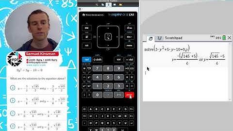 Finding the Roots with the TI Nspire CX CAS