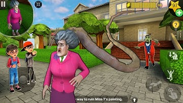 Scary Teacher 3D_New updater-New fun video everyday , gameplay walkthrough part 1035 ( android, ios)