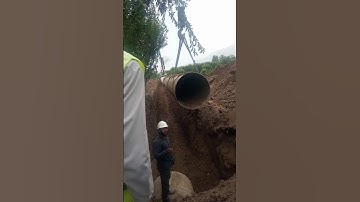 "Pipe Installation Using Cranes | Underground Pipeline Laying Process #crane #pipe #pipelining