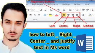 text alignment in Ms word 2016 in Hindi 🔥