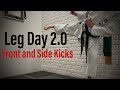 Karate Workout: front and side kicks
