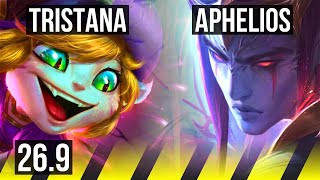 TRISTANA &amp; Lulu vs APHELIOS &amp; Alistar (ADC) | 62K damage | EUW Master | 26.9
