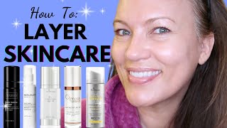 HOW TO LAYER SKINCARE! Great for SAGGY EYELIDS, LOOSE SKIN, TEXTURE & HYPERPIGMENTATION!