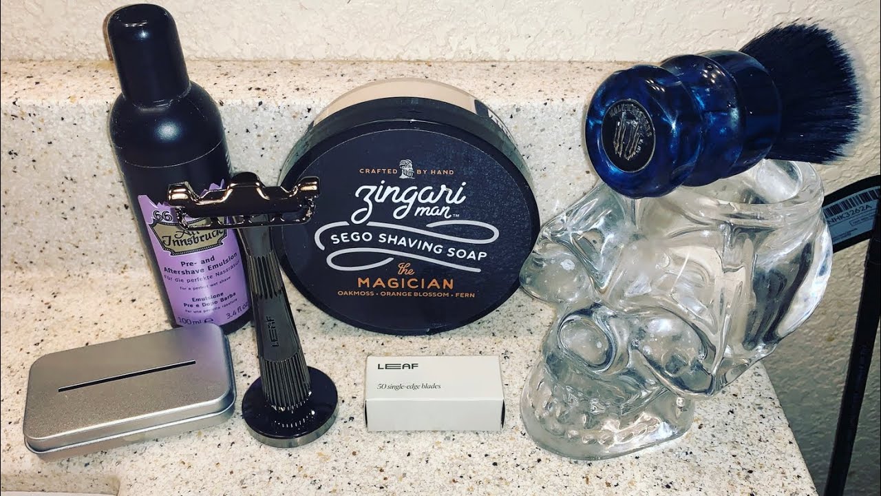 New Twig Razor from Leafshave.com, Alt Innsbruck pre & post shave, & Zingari Man-The Magician Soap.