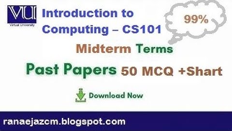 CS101 Midterm Preparation 2025 | Tips, Important Topics & Study Guide
