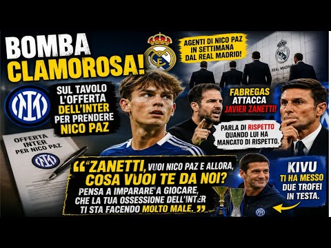 Video BOOM??INCONTRO AGENTI REALMADRID!! L'INTER SPINGE??FABREGAS MA VAI A FARTI UN GIRO SUL LAGO