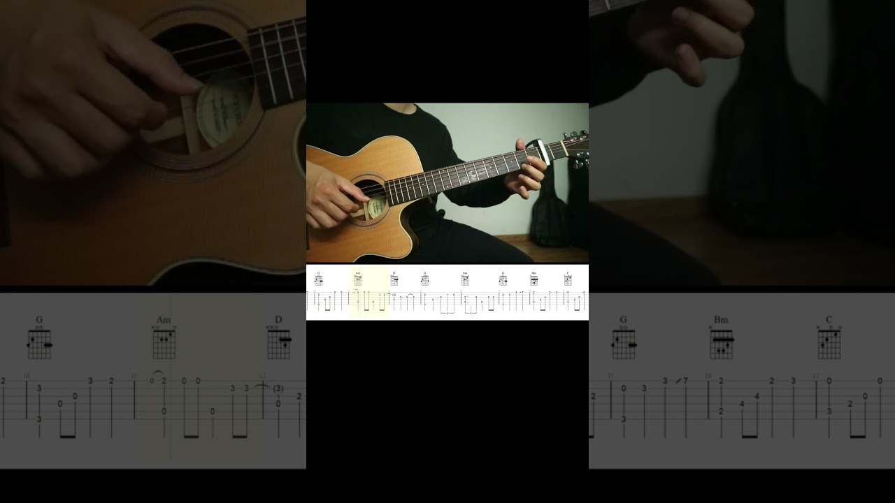 Happy New Year | ABBA | Fingerstyle Guitar |  TAB + Chords