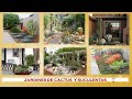 Jardines de cactus y suculentas