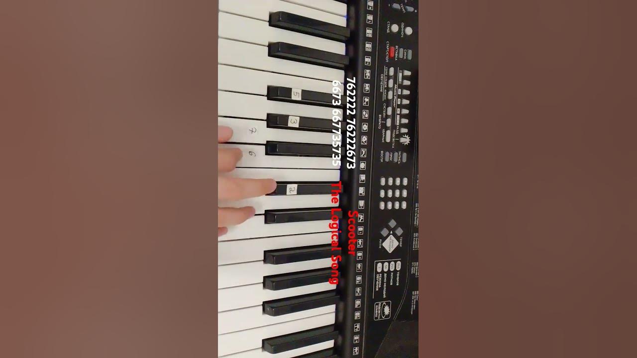 Scooter-The Logical Song on piano🎹 easy-tutorial. #piano #music #scooter