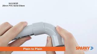 NLS | 25mm PVC Solid Elbow