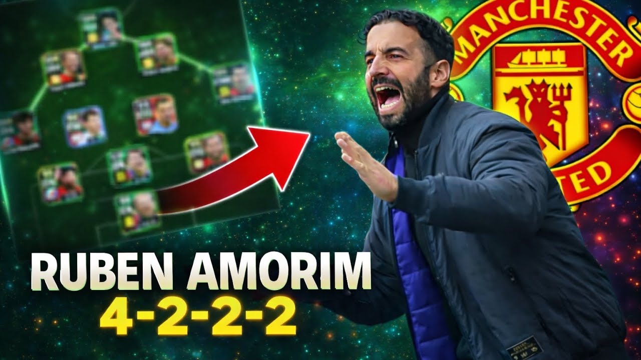 I Recreated Manchester United's 24/25 Team in eFootball 2026 — Ruben Amorim Out Wide Tactics