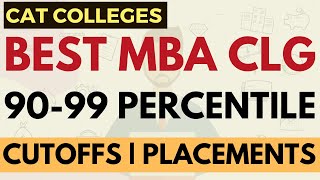 Best MBA colleges between 9099 percentile in CAT | Cutoffs, Placements, Top Colleges