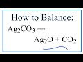 Balancing Chemical Equations Concepts