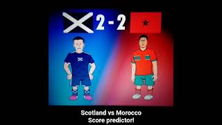 Score predictor! 🏴 Scotland vs Morocco 🇲🇦 #shorts #worldcup2026 #worldcup #football