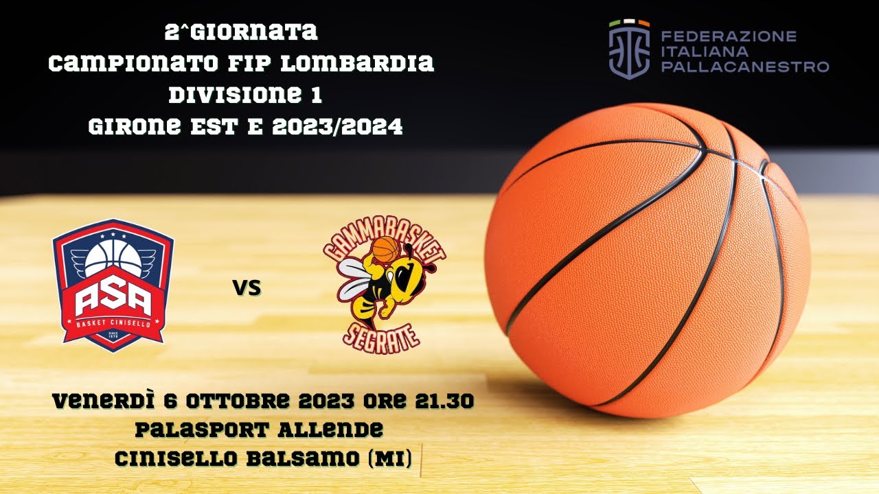 Asa Basket Cinisello vs Gamma Basket Segrate