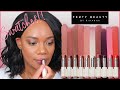 Fenty has Another Hit!! New Fenty Beauty Slip Shine Lipsticks!! | All 10 Shades Swatched + Wear Test