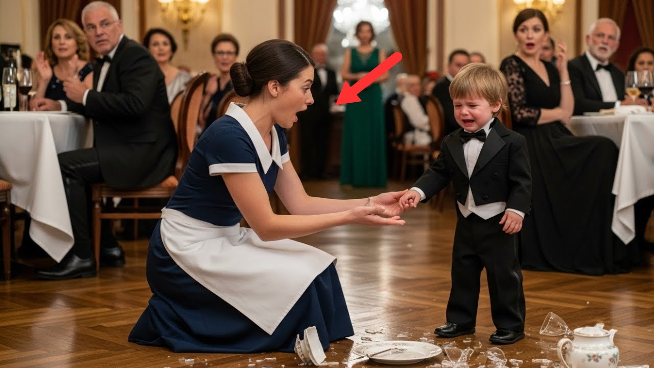 Syn milionera rzucał talerzami… dopóki cicha kelnerka nie podała mu ręki