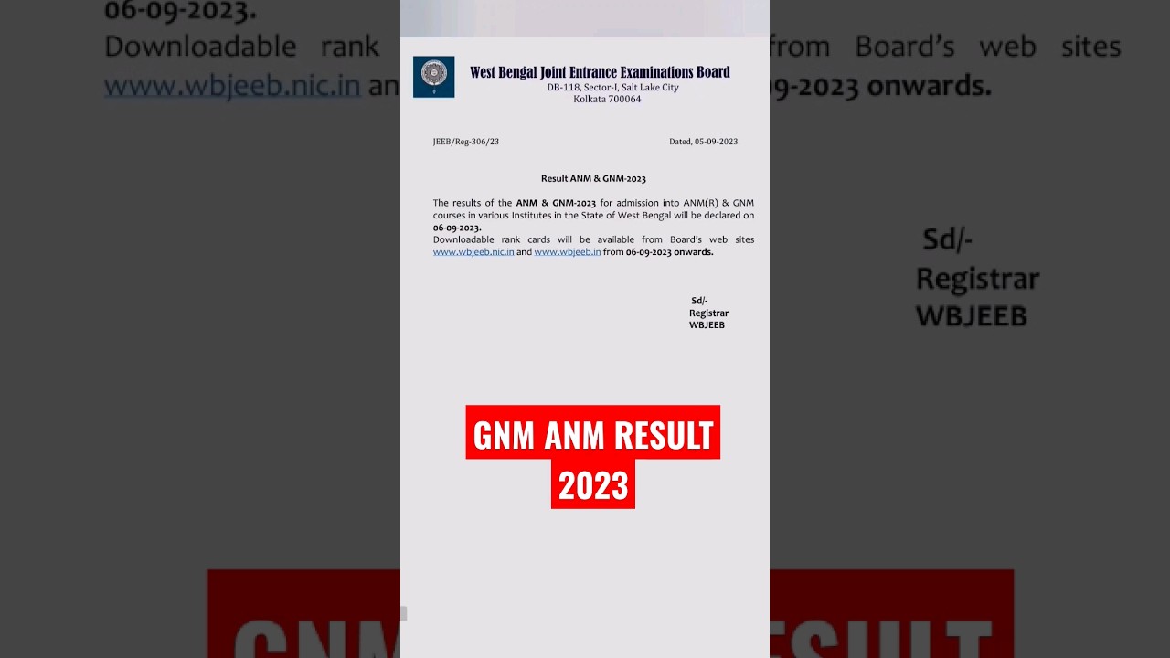 Gnm anm result 2023/ gnm anm final answer key 2023