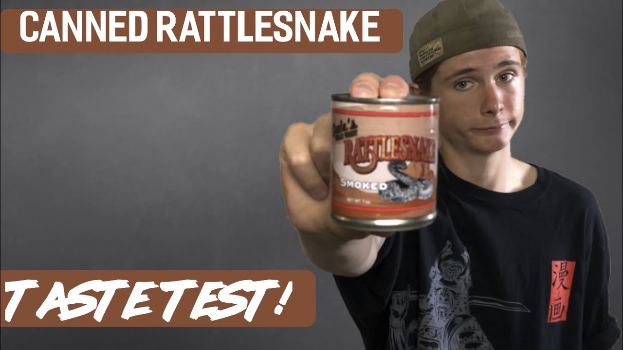 CANNED RATTLESNAKE canned smoked rattlesnake taste test! YouTube