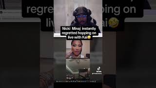 Nicki Minaj regrets being on live with Kai Cenat