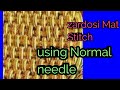 Zardosi mat filling /Zardhosi Mat filling stitch in Aari work with normal needle -Aari advanced