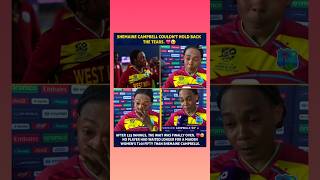 Shemaine Campbelle’s Emotional Moment Will Melt Your Heart ❤️ #ViralVideo #WomenInSports #Worldcup