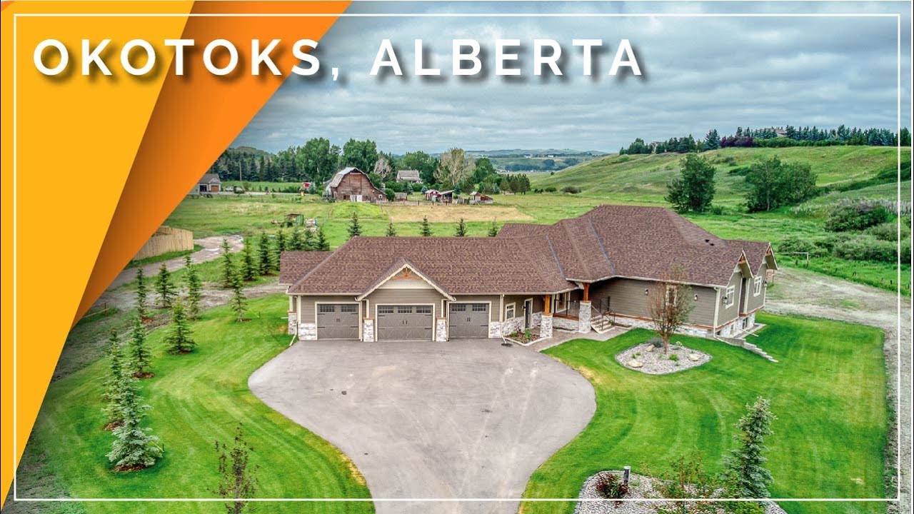 Okotoks Real Estate Property Video Tour Production 354015 Meridian St YouTube