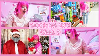 Visiting Santa \& Unboxing Prezzie Mails! (Vlogmas Week 3)