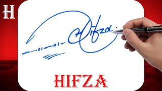 Hifza Name Signature Style | H Signature Style | Signature Style of My Name Hifza