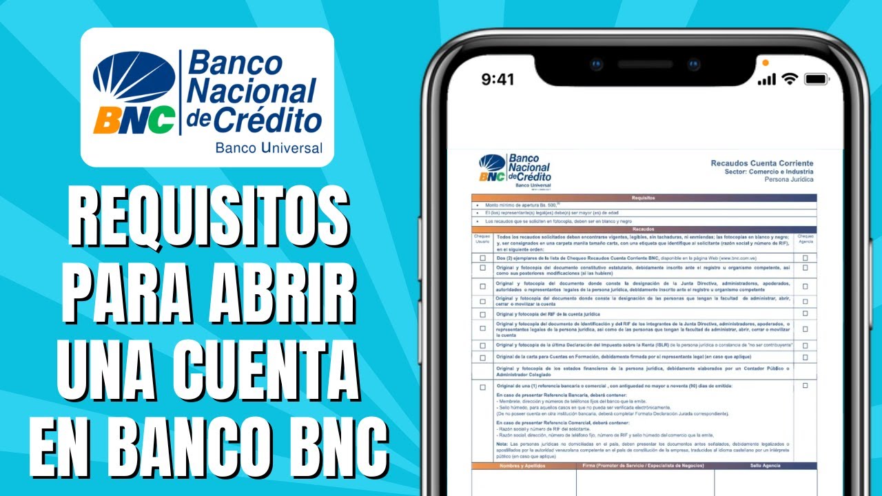 REQUISITOS Para Abrir Una Cuenta En Banco BNC 2026 - YouTube