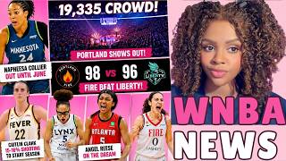 WNBA Recap: Caitlin Criticism, Liberty Shocked By Fire, Angel Dream Debut, Injury Updates & Drama