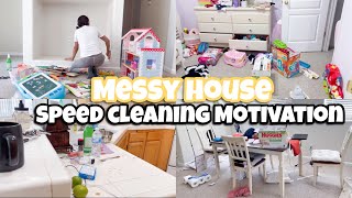 SPEED CLEANING MOTIVATION | REAL LIFE MESS CLEAN WITH ME | MESSY HOUSE TRANSFORMATION