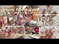  grwm for school for a week  makeup skincare fits  romanticizing school aesthetic vlogs nails